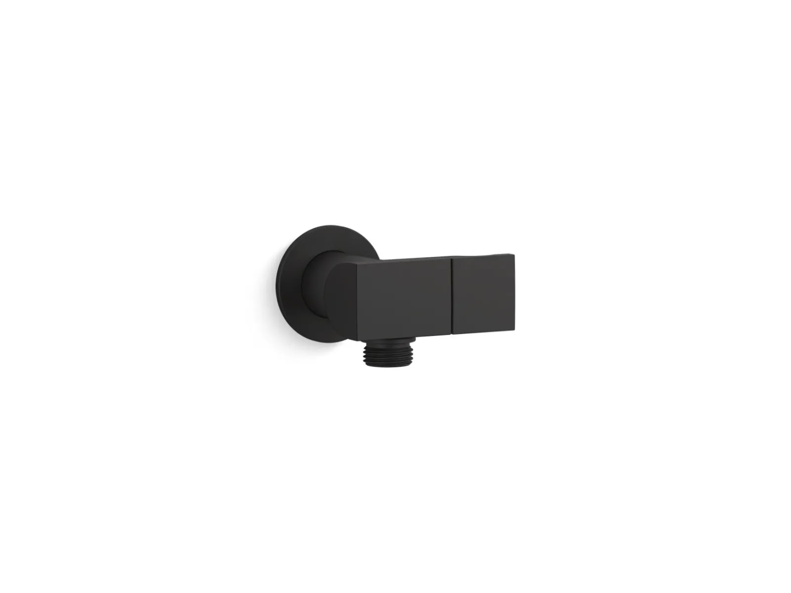 Wall-mount handshower holder with supply elbow and check valve^Kohler