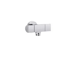 Wall-mount handshower holder with supply elbow and volume control^Kohler Clearance