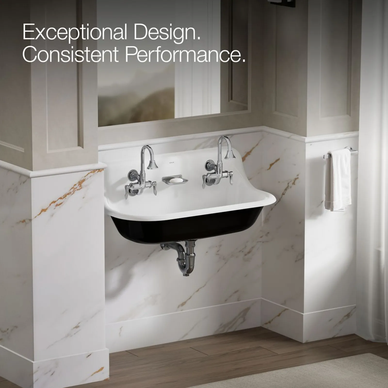 Wall-mount lavatory faucet, 1.2 gpm^Kohler Discount