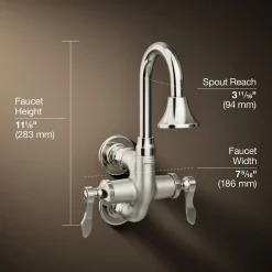 Wall-mount lavatory faucet, 1.2 gpm^Kohler Discount