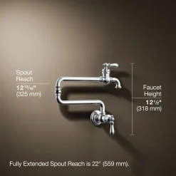 Wall-mount pot filler^Kohler Hot