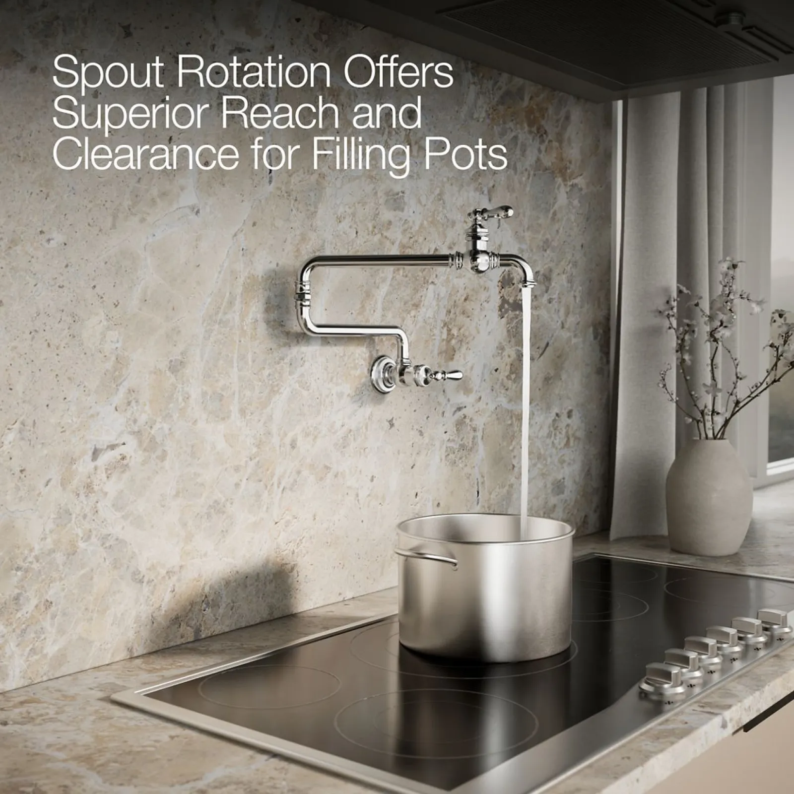 Wall-mount pot filler^Kohler Hot