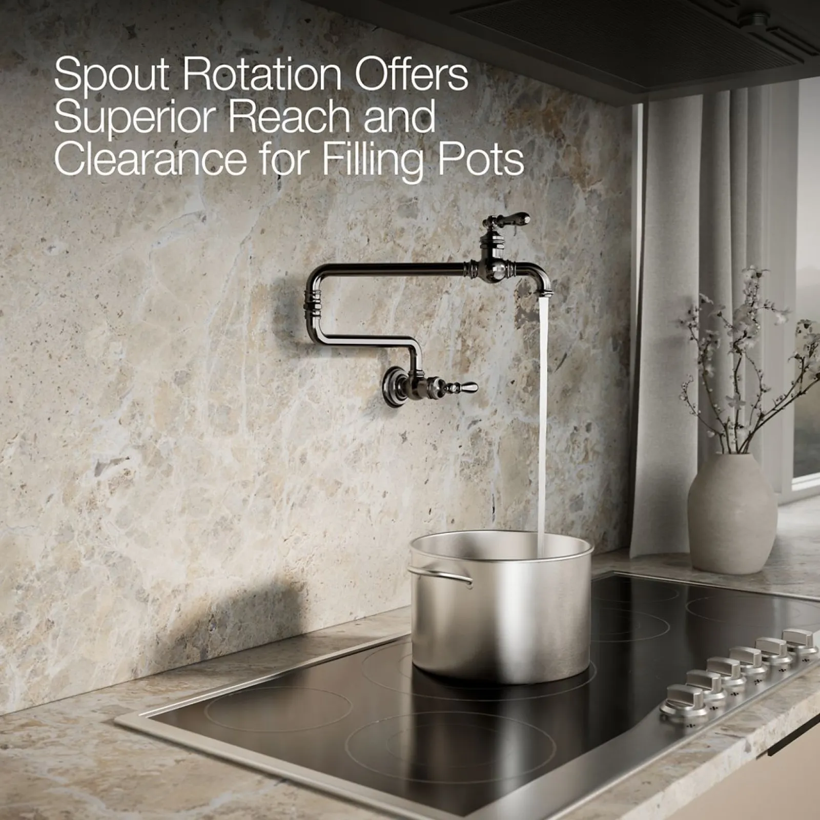 Wall-mount pot filler^Kohler Hot