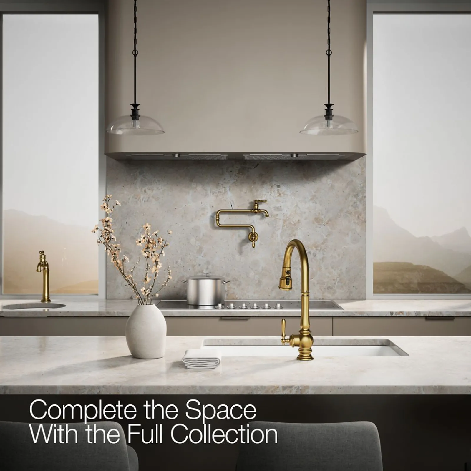Wall-mount pot filler^Kohler Hot