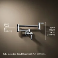 Wall-mount pot filler^Kohler Clearance