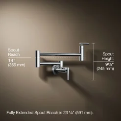 Wall-mount pot filler^Kohler Clearance