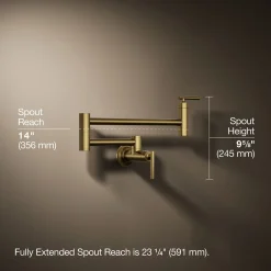 Wall-mount pot filler^Kohler Clearance