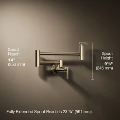 Wall-mount pot filler^Kohler Clearance