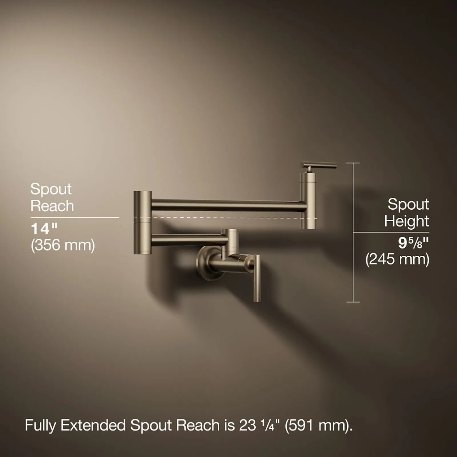 Wall-mount pot filler^Kohler Clearance