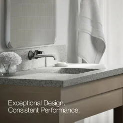 Wall-mount single-handle bathroom sink faucet, 1.2 gpm^Kohler Best