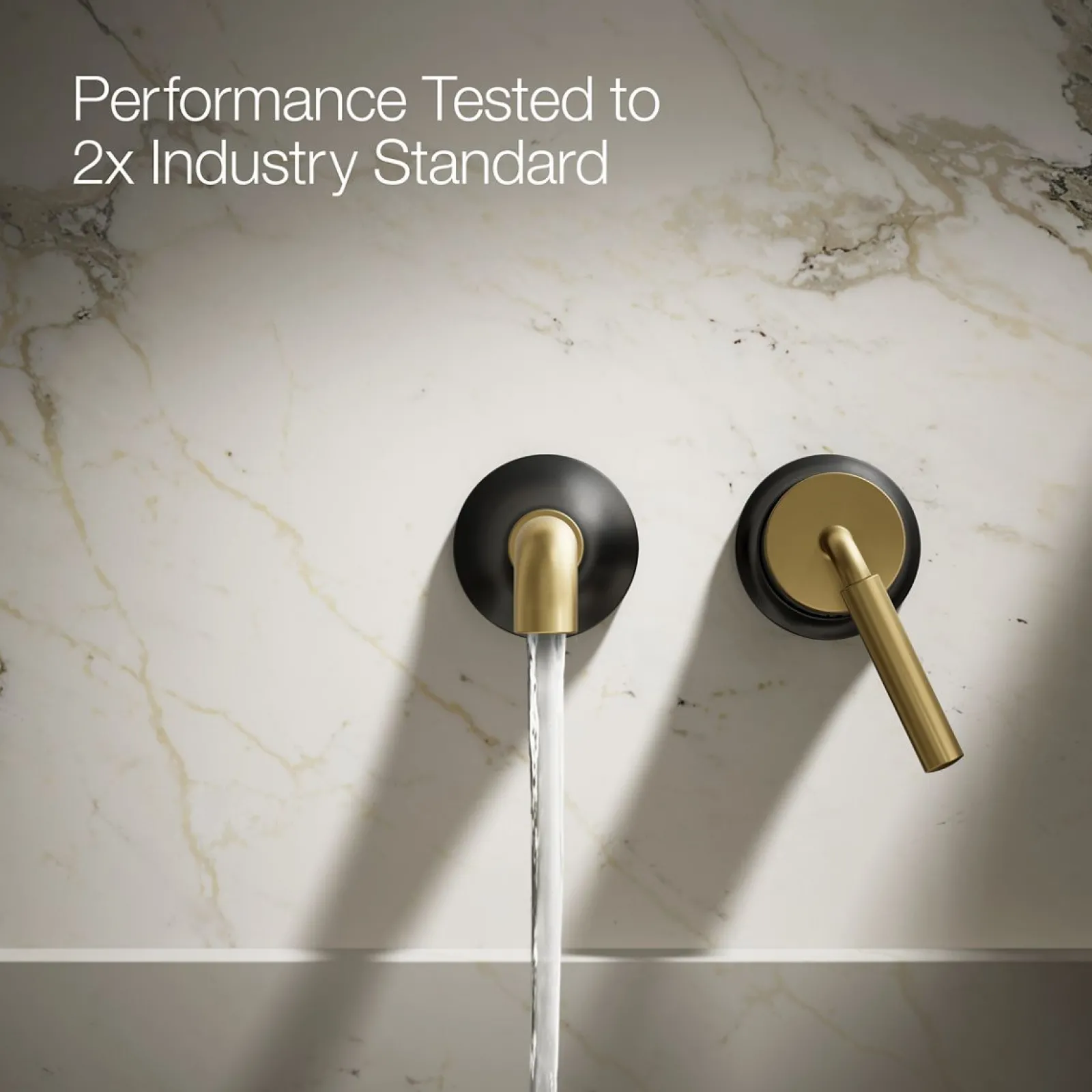 Wall-mount single-handle bathroom sink faucet, 1.2 gpm^Kohler Best