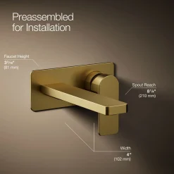 Wall-mount single-handle bathroom sink faucet, 1.2 gpm^Kohler Sale