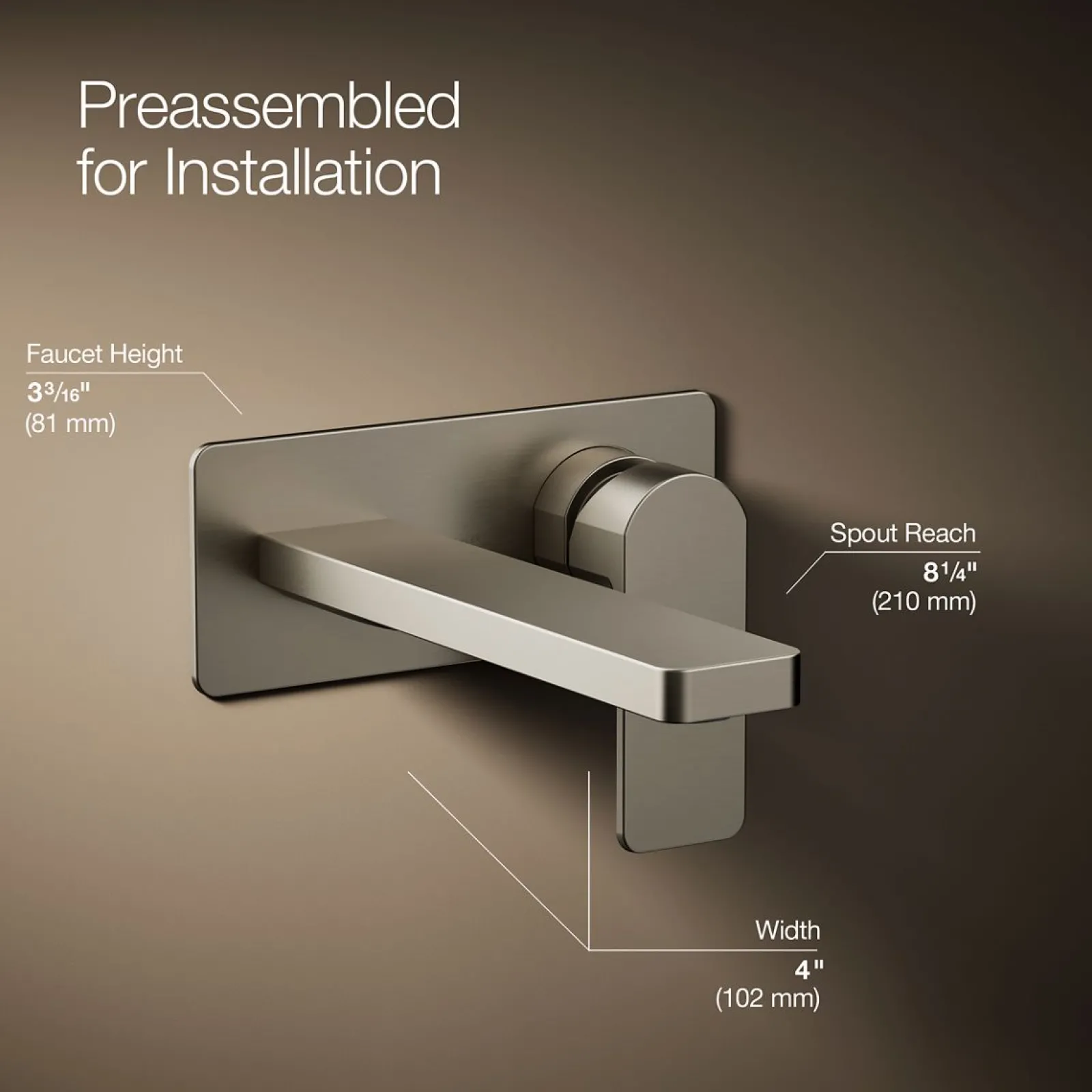 Wall-mount single-handle bathroom sink faucet, 1.2 gpm^Kohler Sale