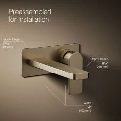Wall-mount single-handle bathroom sink faucet, 1.2 gpm^Kohler Sale