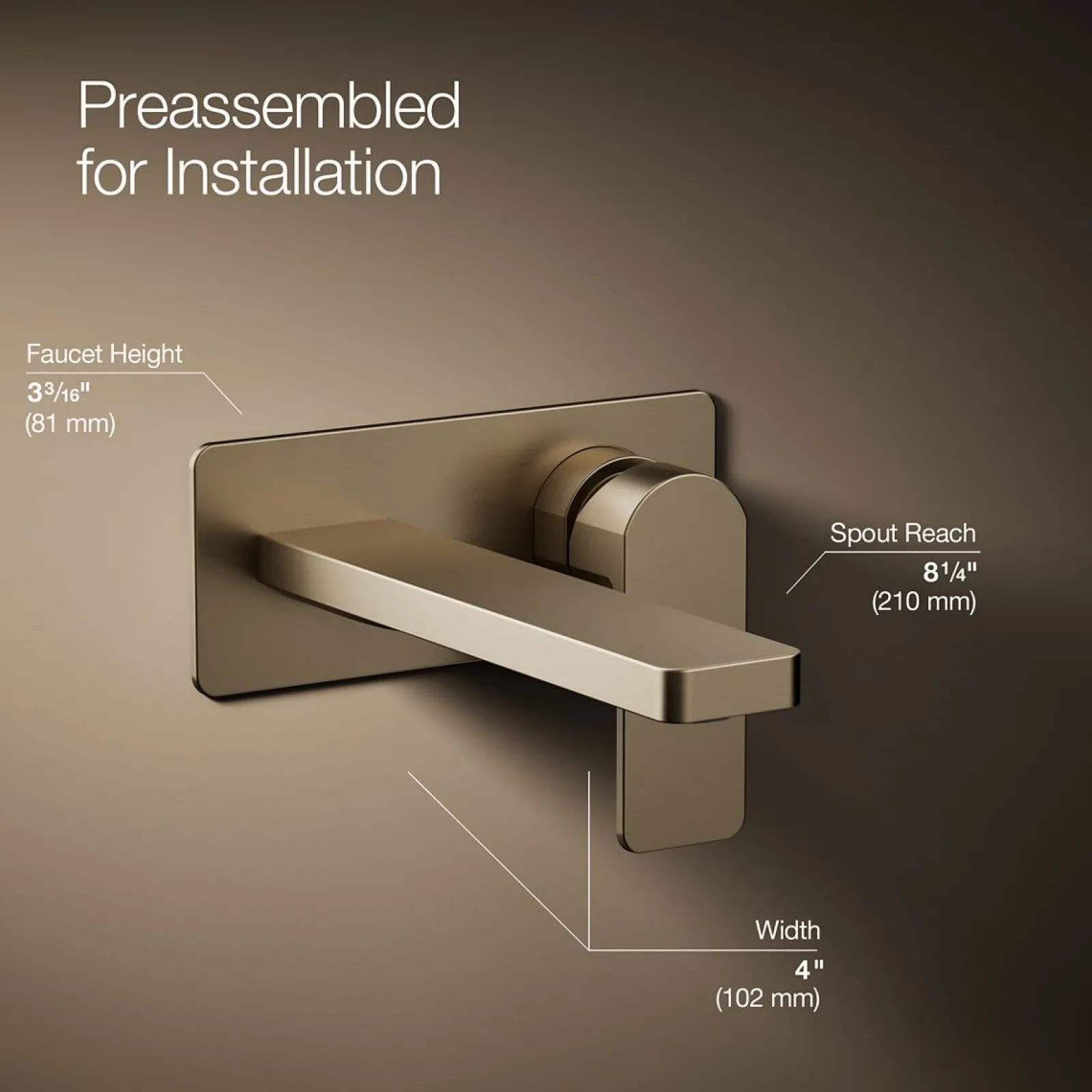 Wall-mount single-handle bathroom sink faucet, 1.2 gpm^Kohler Sale