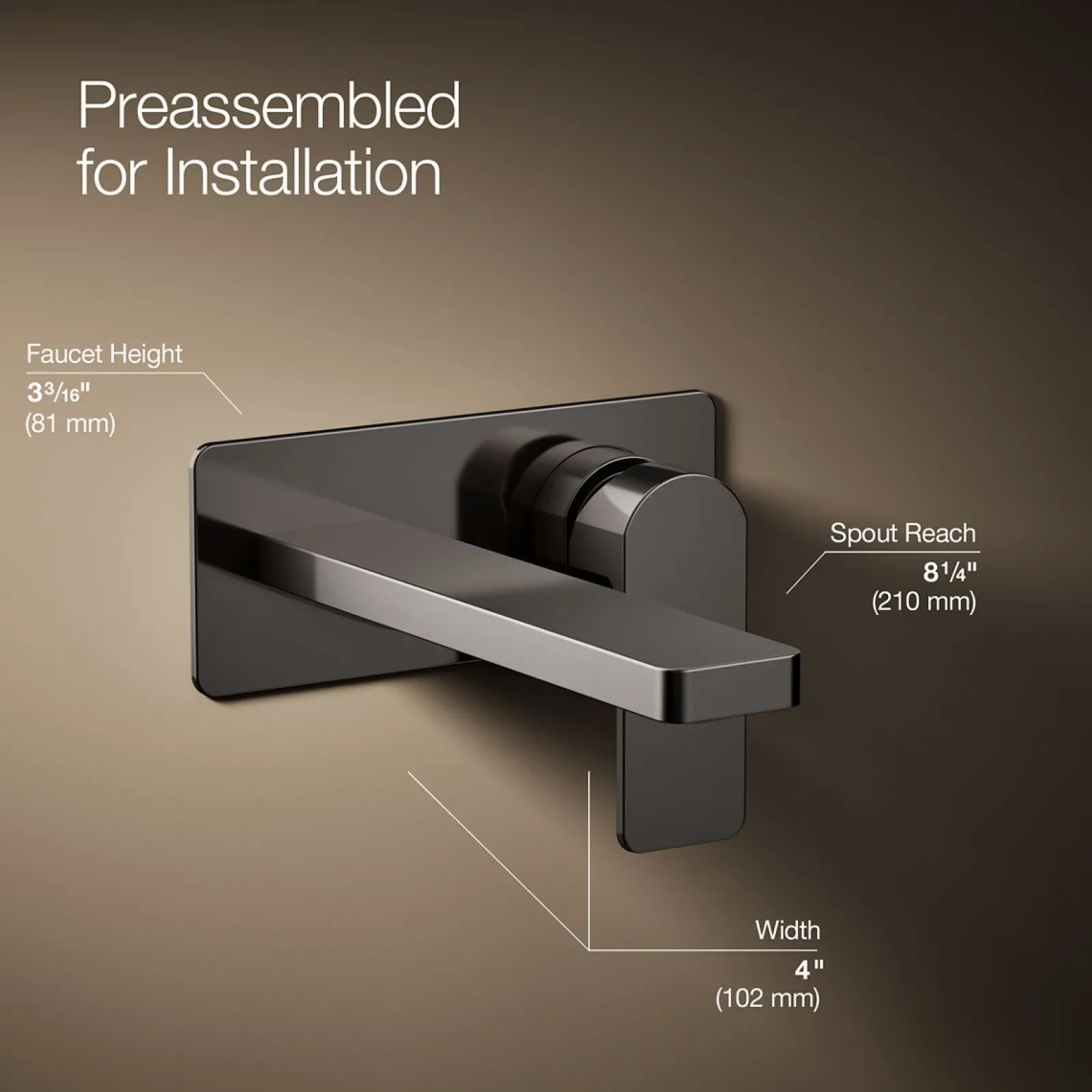 Wall-mount single-handle bathroom sink faucet, 1.2 gpm^Kohler Sale