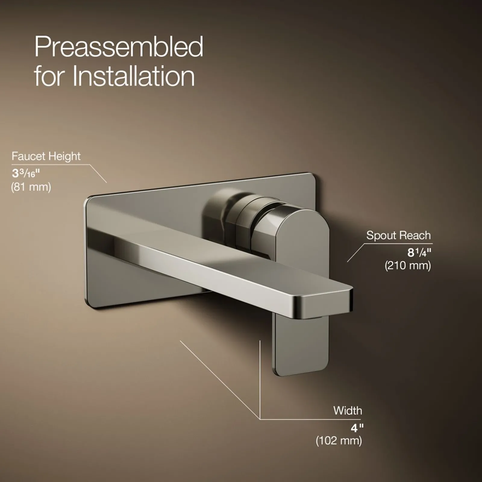 Wall-mount single-handle bathroom sink faucet, 1.2 gpm^Kohler Sale