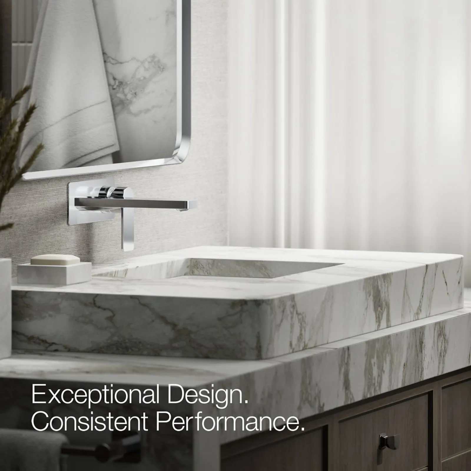 Wall-mount single-handle bathroom sink faucet, 1.2 gpm^Kohler Sale