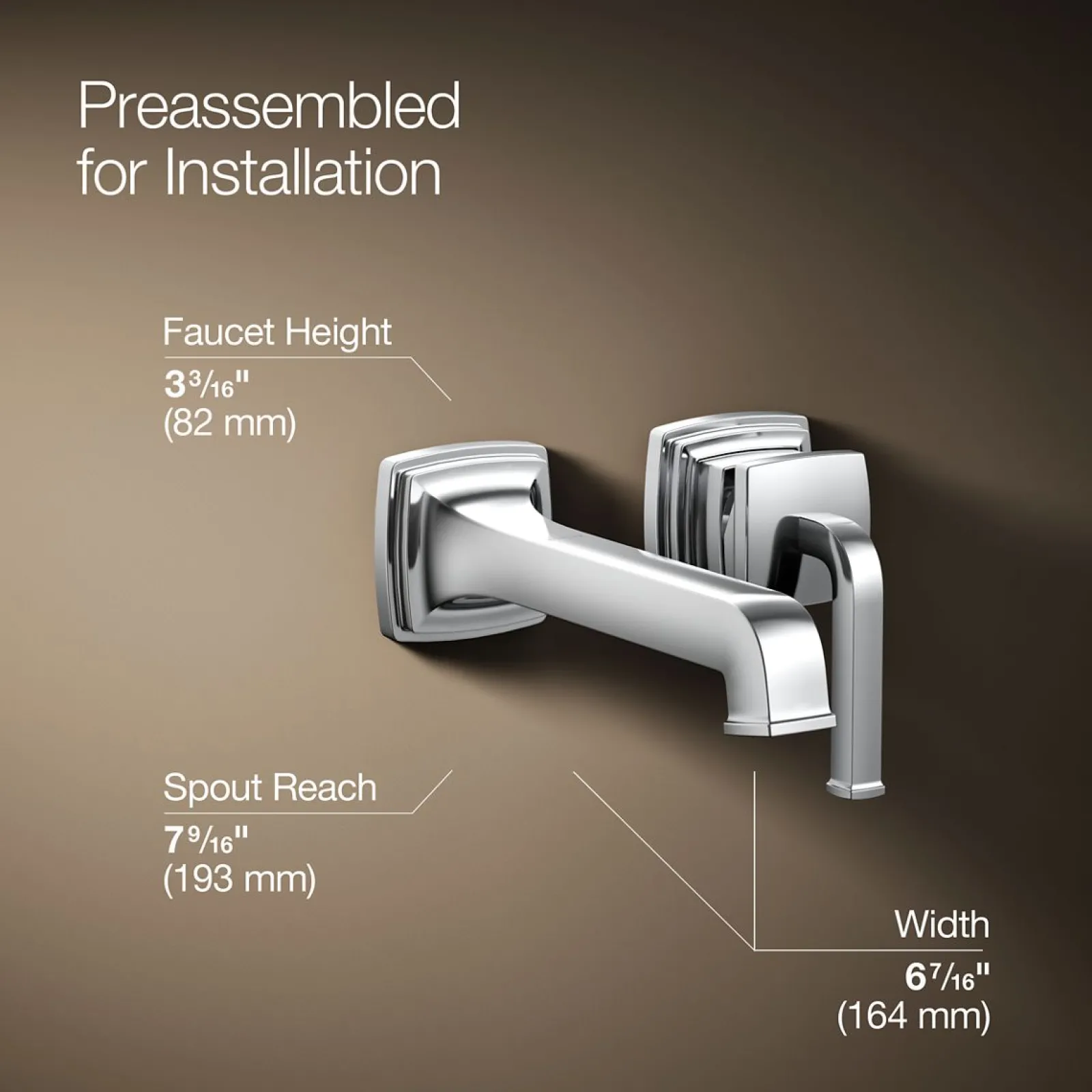 Wall-mount single-handle bathroom sink faucet, 1.2 gpm^Kohler Online