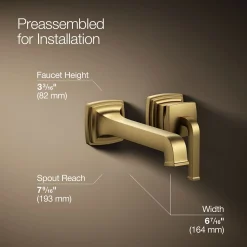 Wall-mount single-handle bathroom sink faucet, 1.2 gpm^Kohler Online