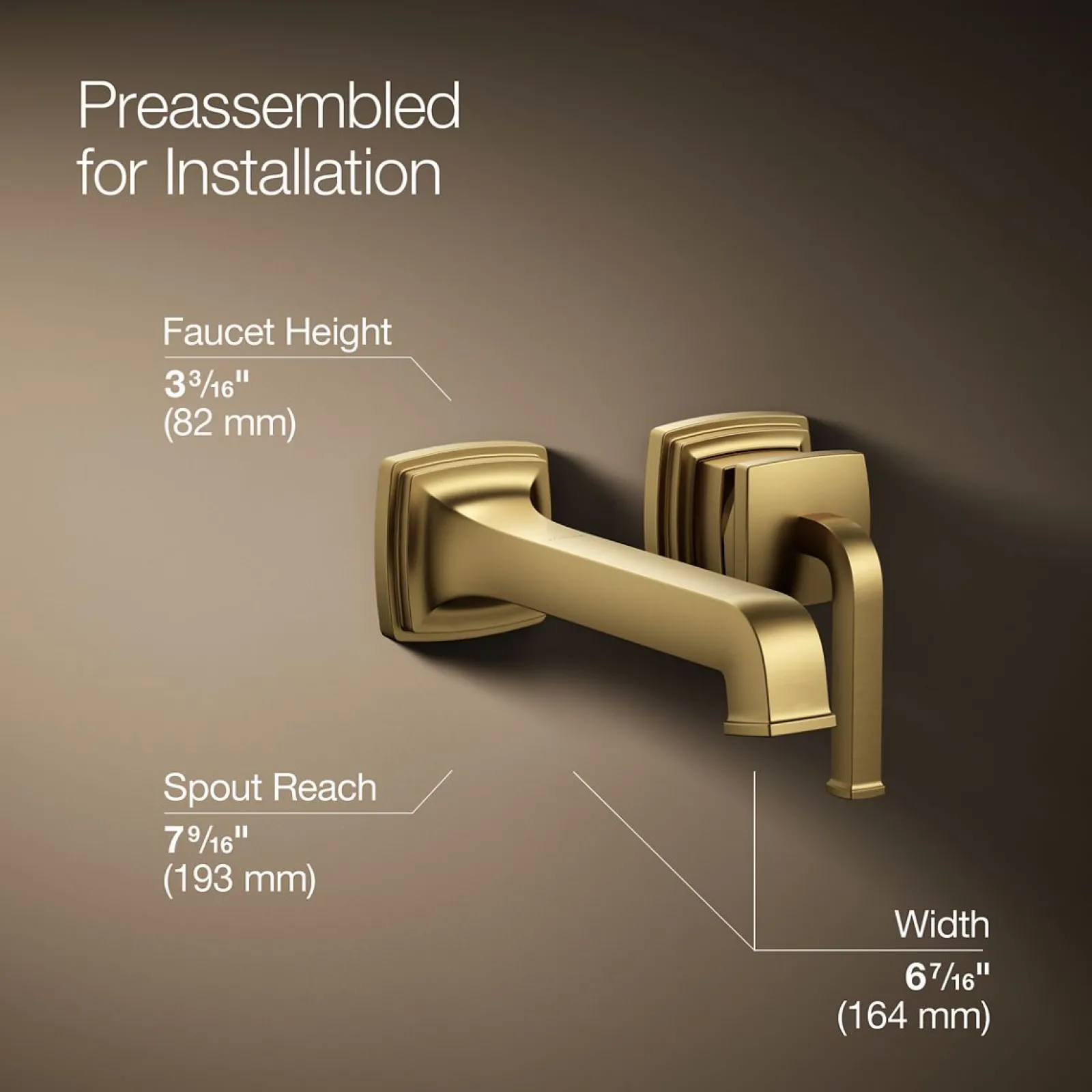 Wall-mount single-handle bathroom sink faucet, 1.2 gpm^Kohler Online