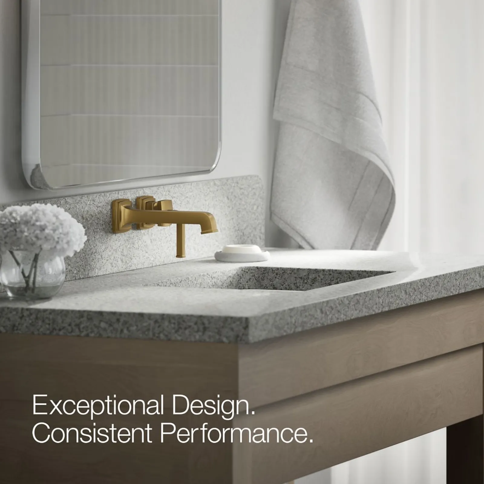 Wall-mount single-handle bathroom sink faucet, 1.2 gpm^Kohler Online