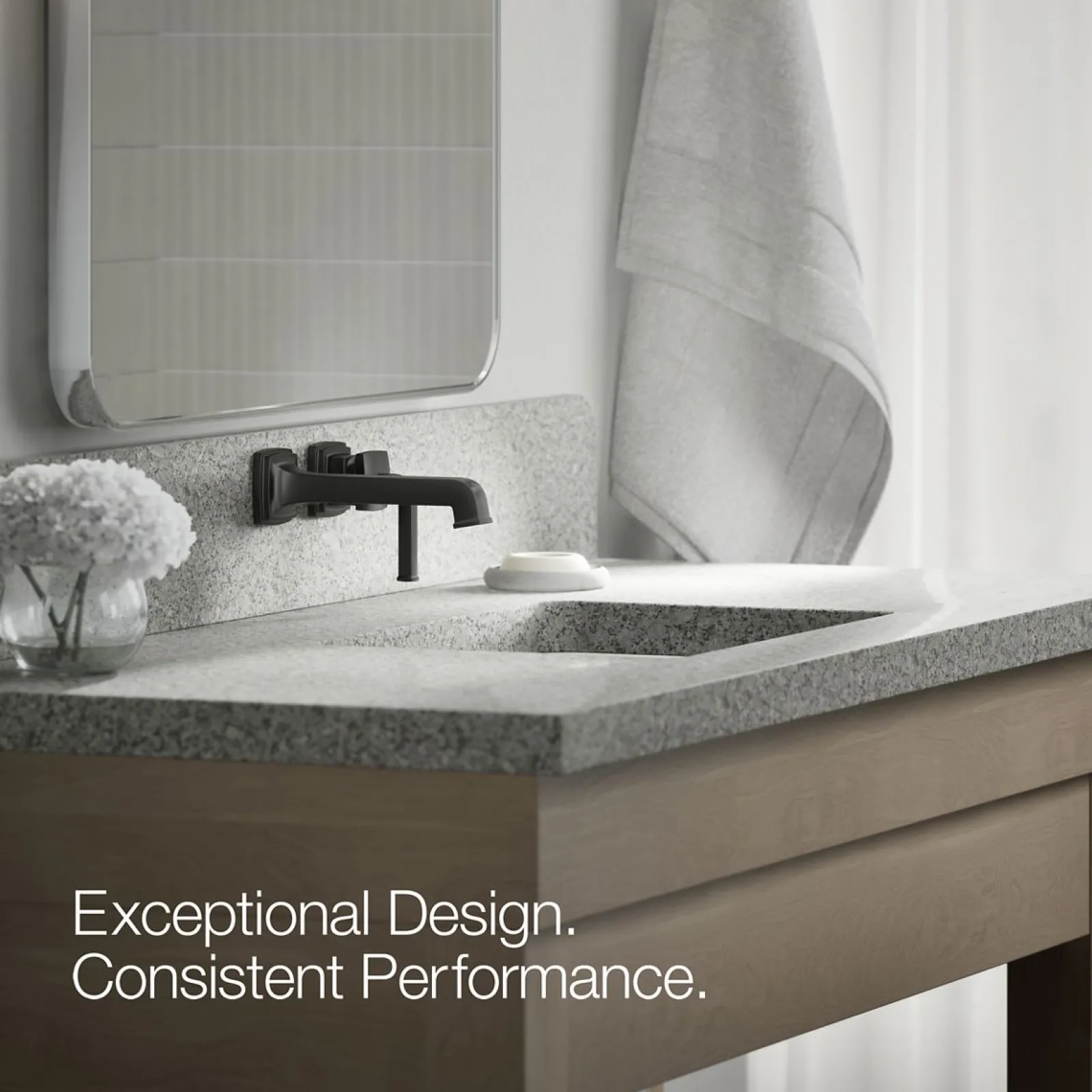 Wall-mount single-handle bathroom sink faucet, 1.2 gpm^Kohler Online