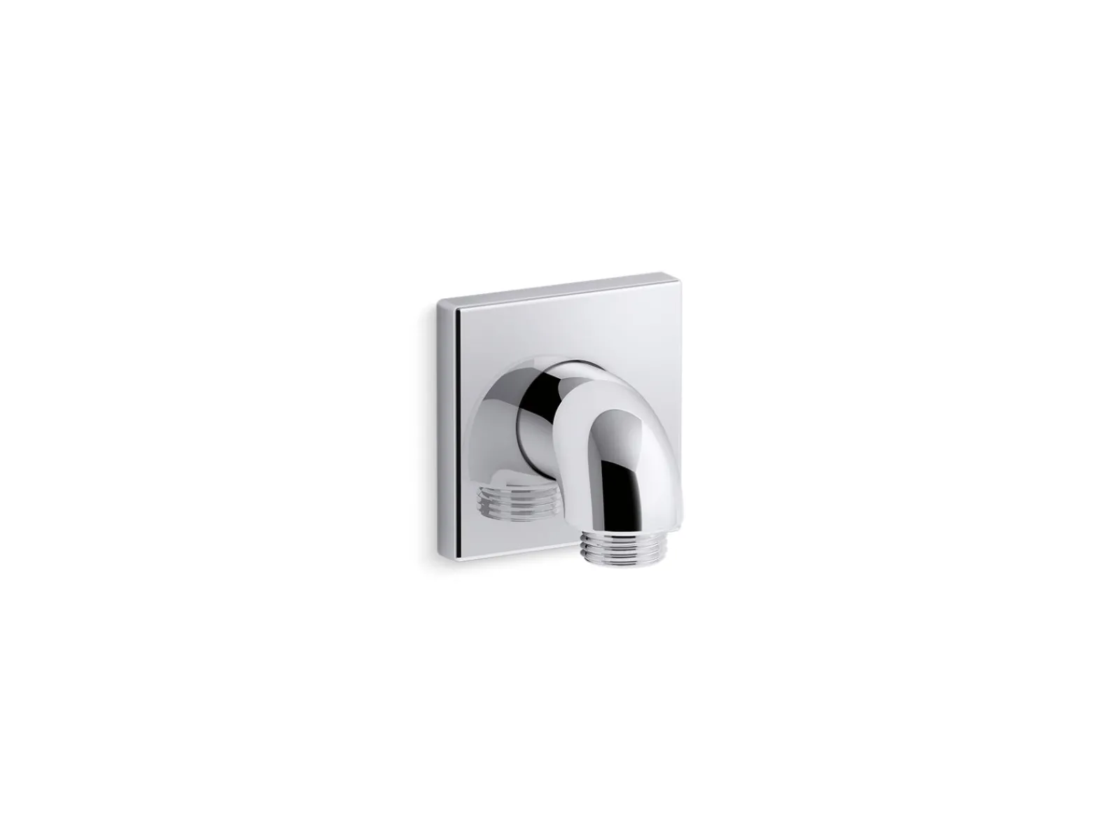 Wall-mount supply elbow with check valve^Kohler