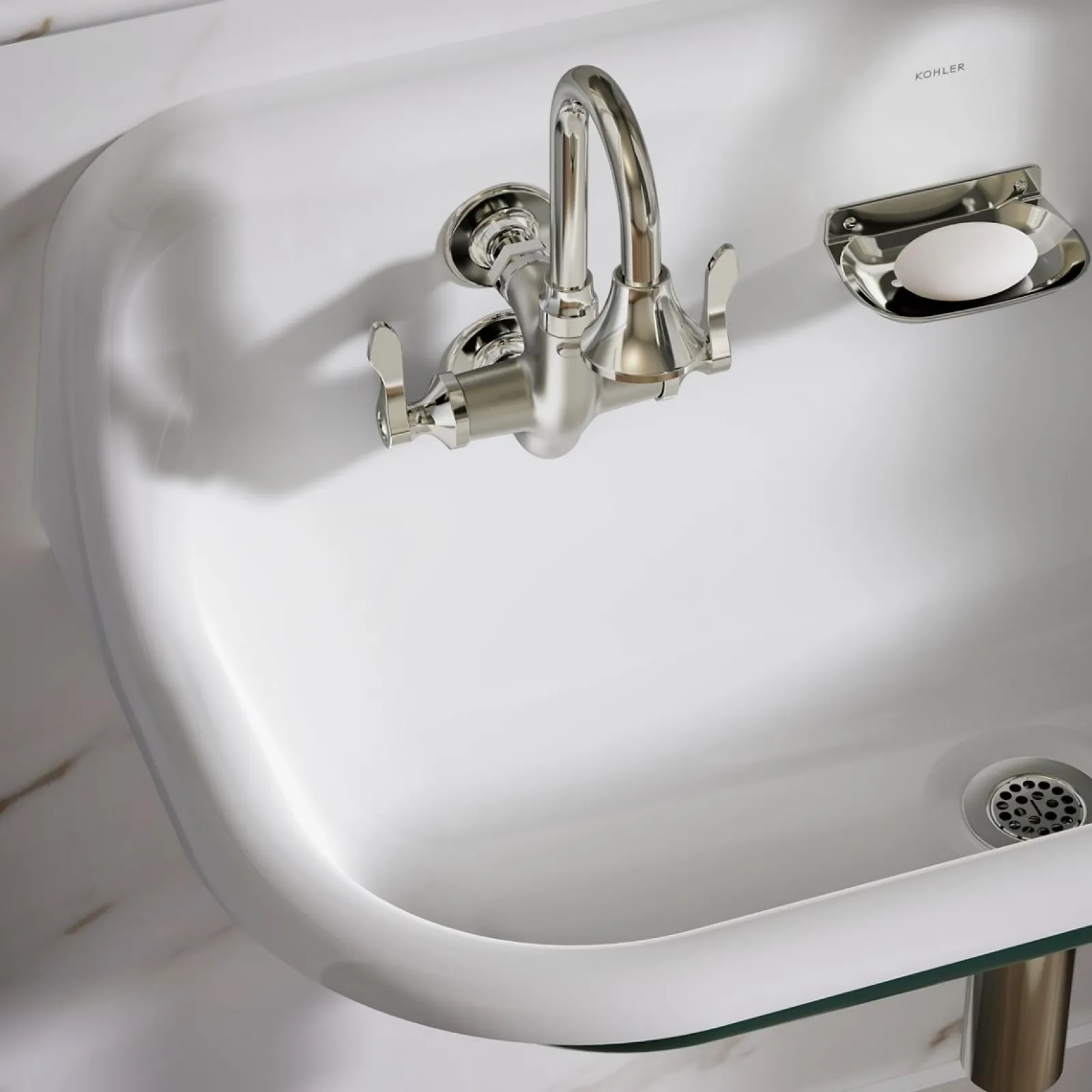 36" wall-mount utility sink^Kohler Hot