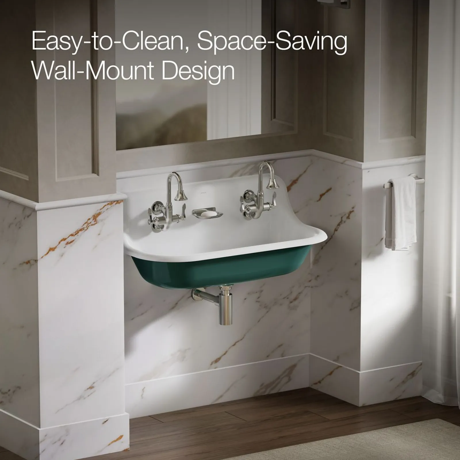 36" wall-mount utility sink^Kohler Hot