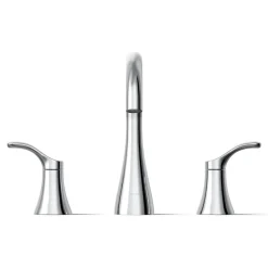 Widespread bathroom sink faucet, 0.5 gpm^Kohler