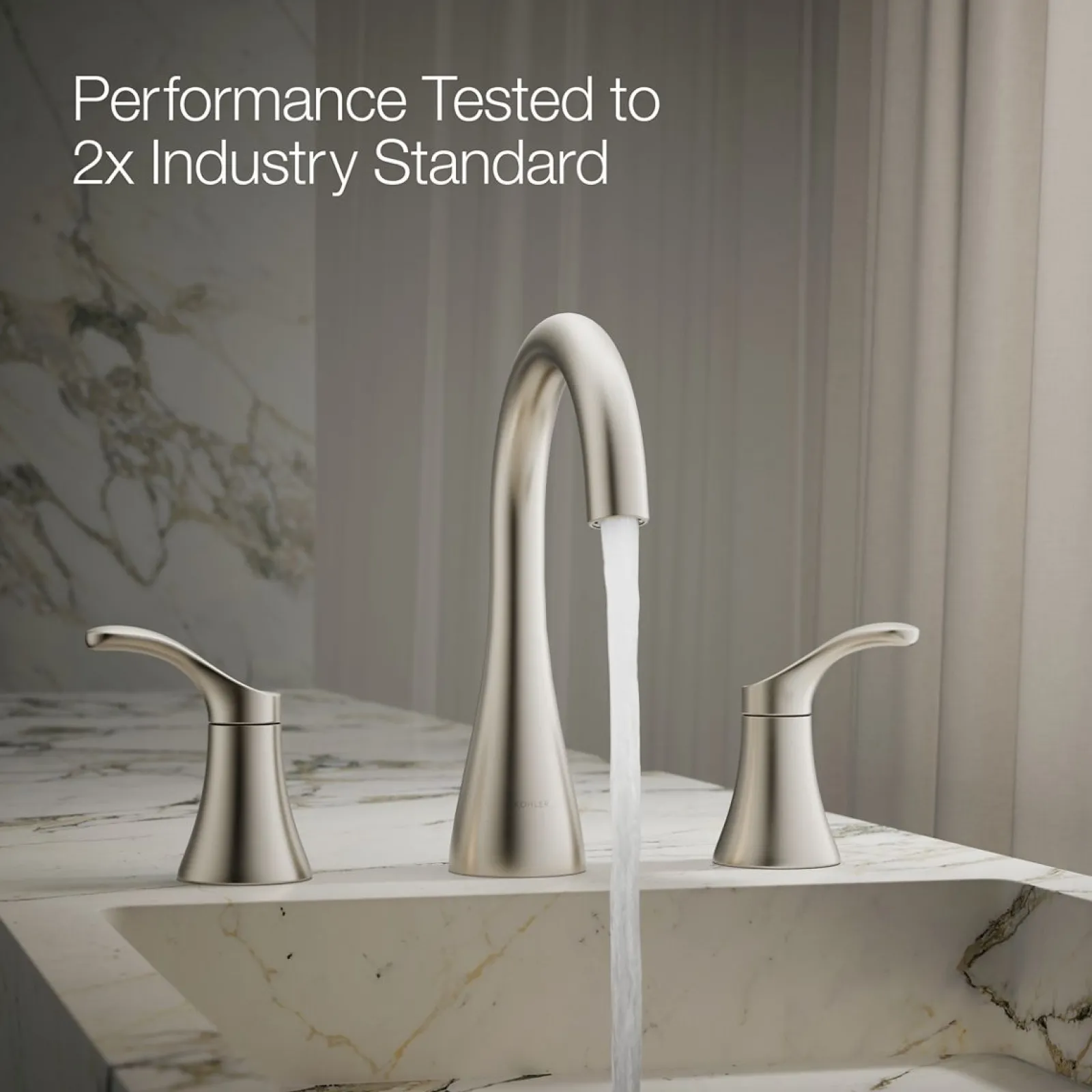 Widespread bathroom sink faucet, 1.2 gpm^Kohler Best