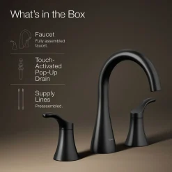 Widespread bathroom sink faucet, 1.2 gpm^Kohler Best