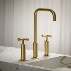 Widespread bathroom sink faucet with Cross handles, 1.2 gpm^Kohler Hot