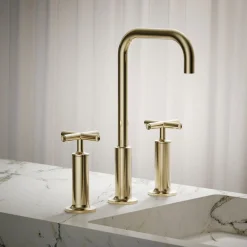 Widespread bathroom sink faucet with Cross handles, 1.2 gpm^Kohler Hot