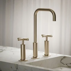 Widespread bathroom sink faucet with Cross handles, 1.2 gpm^Kohler Hot