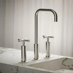 Widespread bathroom sink faucet with Cross handles, 1.2 gpm^Kohler Hot