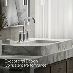 Widespread bathroom sink faucet with Cross handles, 1.2 gpm^Kohler Hot