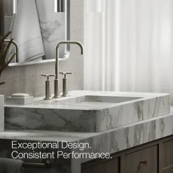 Widespread bathroom sink faucet with Cross handles, 1.2 gpm^Kohler Hot