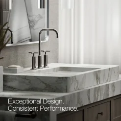 Widespread bathroom sink faucet with Cross handles, 1.2 gpm^Kohler Hot