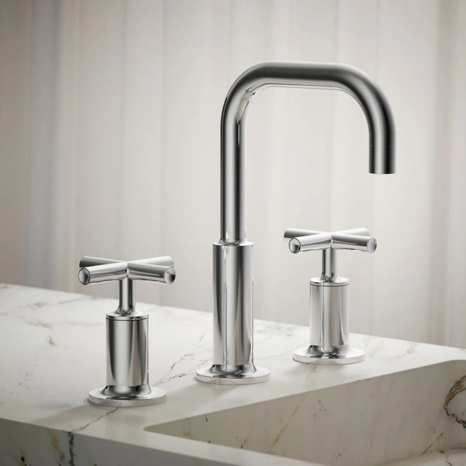 Widespread bathroom sink faucet with Cross handles, 1.2 gpm^Kohler Clearance