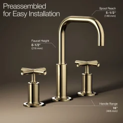 Widespread bathroom sink faucet with Cross handles, 1.2 gpm^Kohler Clearance