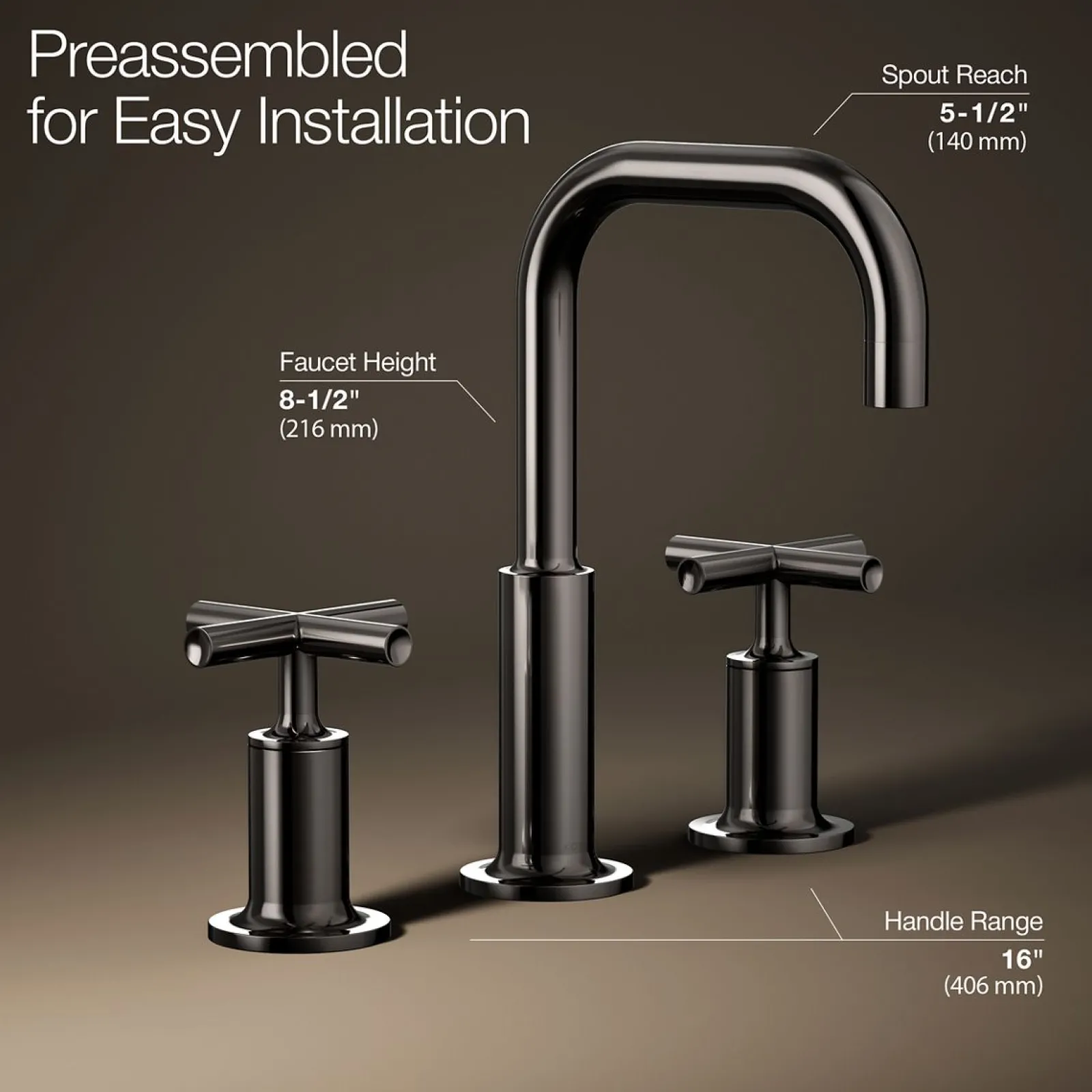 Widespread bathroom sink faucet with Cross handles, 1.2 gpm^Kohler Clearance