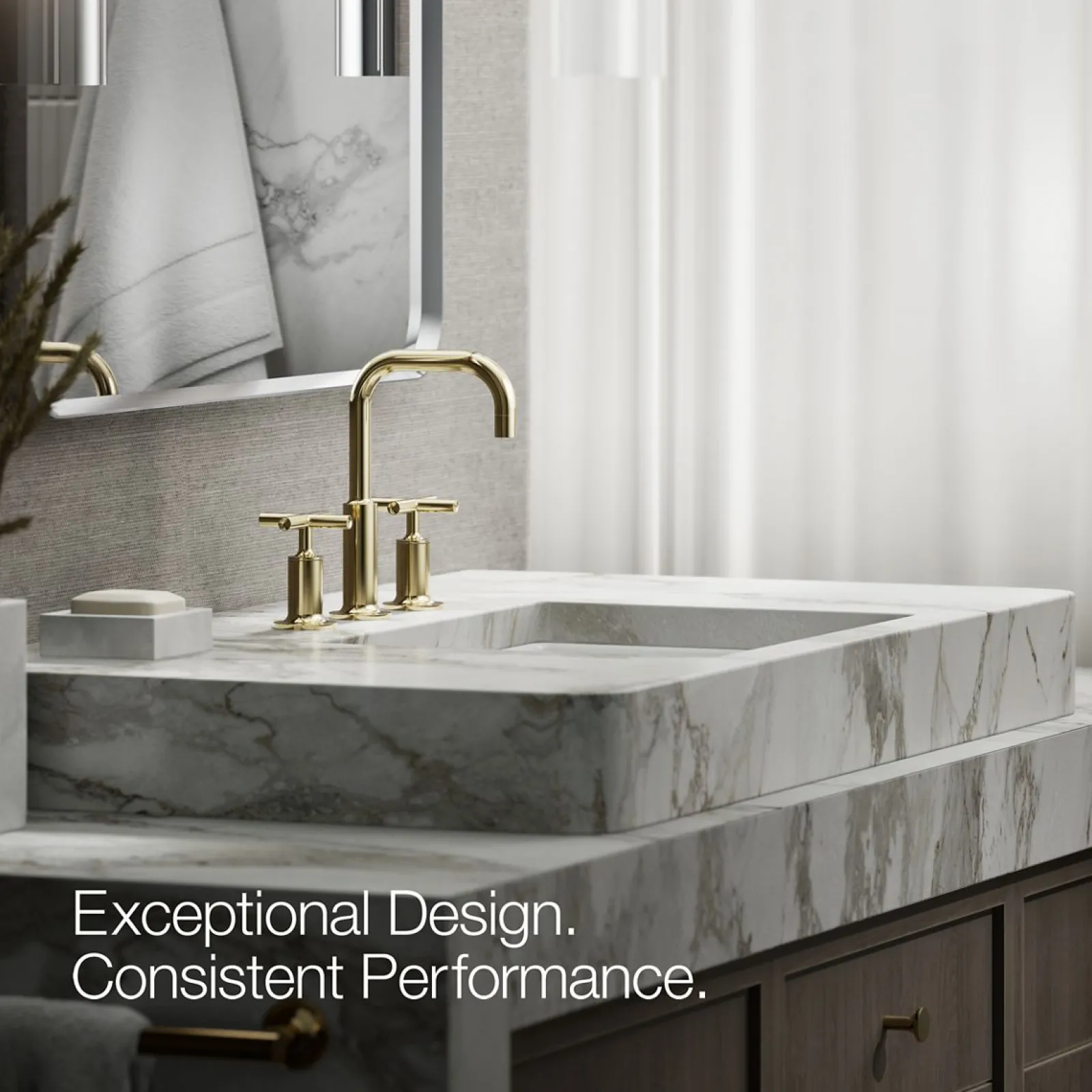 Widespread bathroom sink faucet with Cross handles, 1.2 gpm^Kohler Clearance