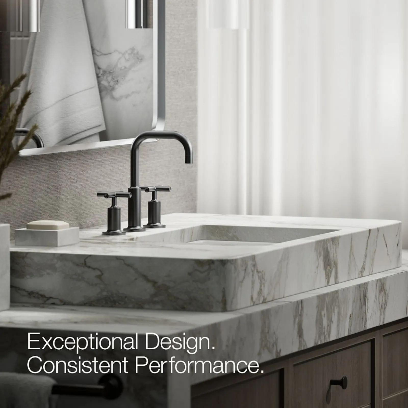 Widespread bathroom sink faucet with Cross handles, 1.2 gpm^Kohler Clearance