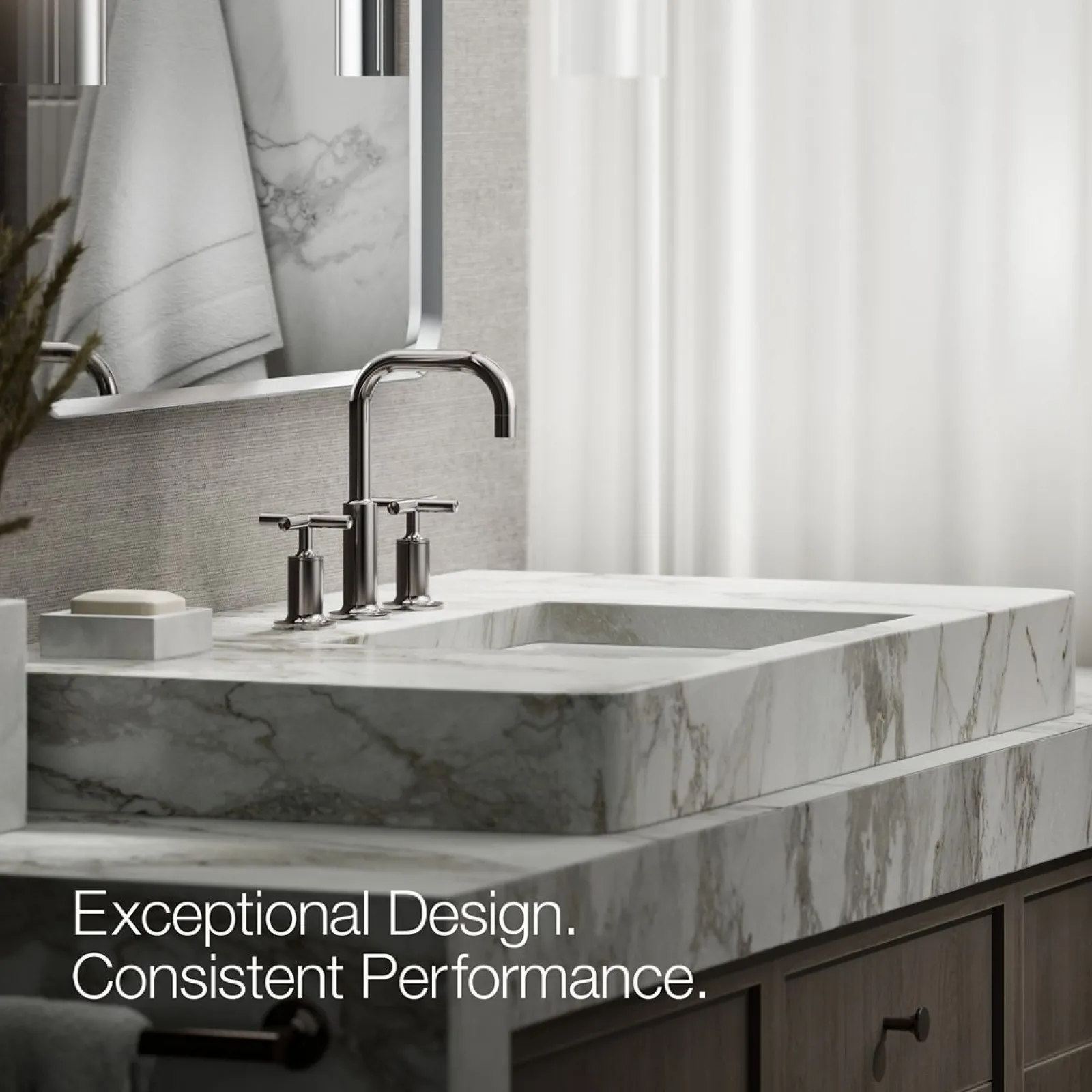 Widespread bathroom sink faucet with Cross handles, 1.2 gpm^Kohler Clearance