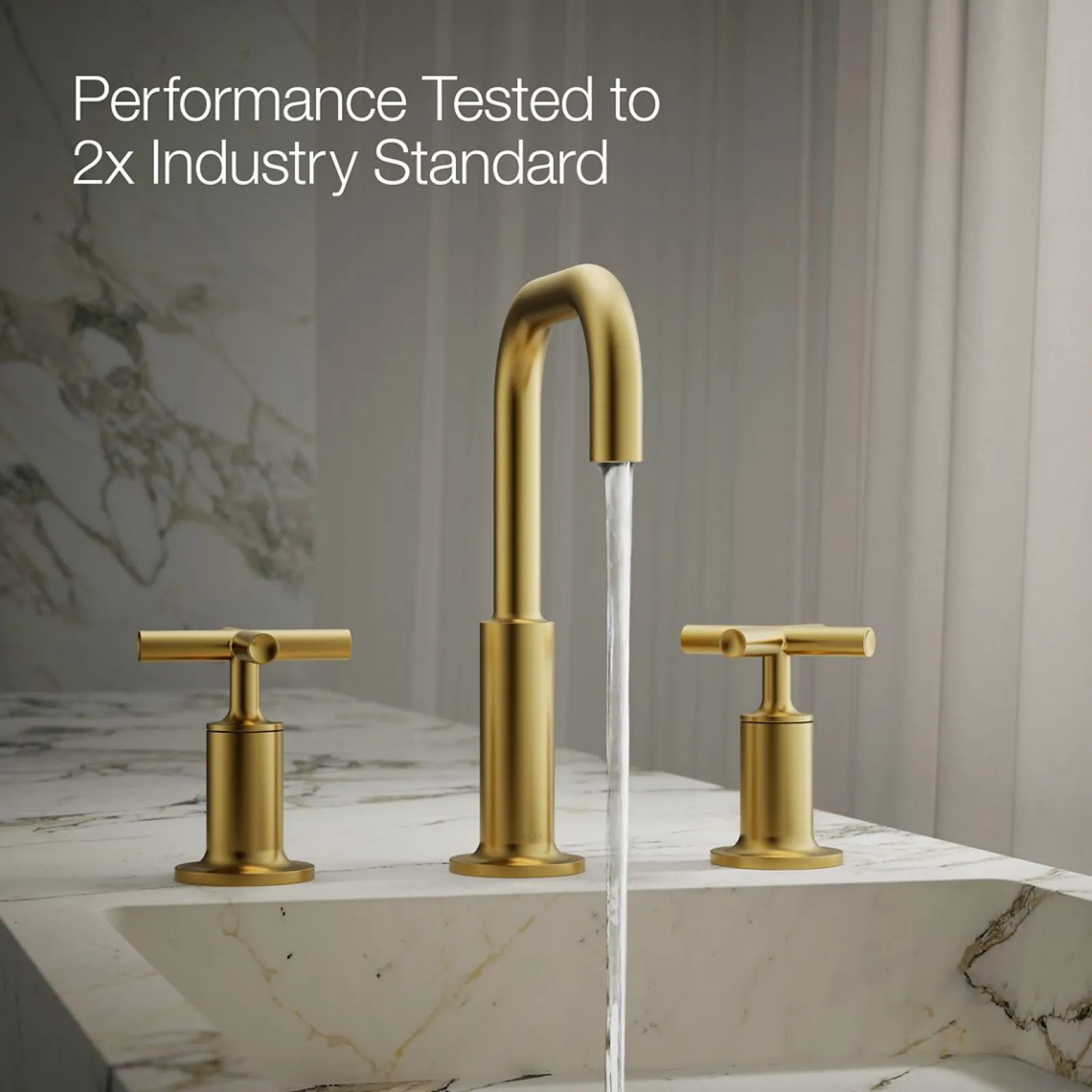 Widespread bathroom sink faucet with Cross handles, 1.2 gpm^Kohler Clearance