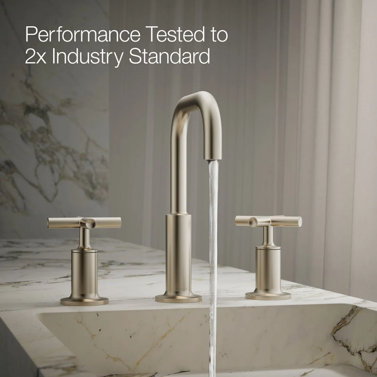Widespread bathroom sink faucet with Cross handles, 1.2 gpm^Kohler Clearance