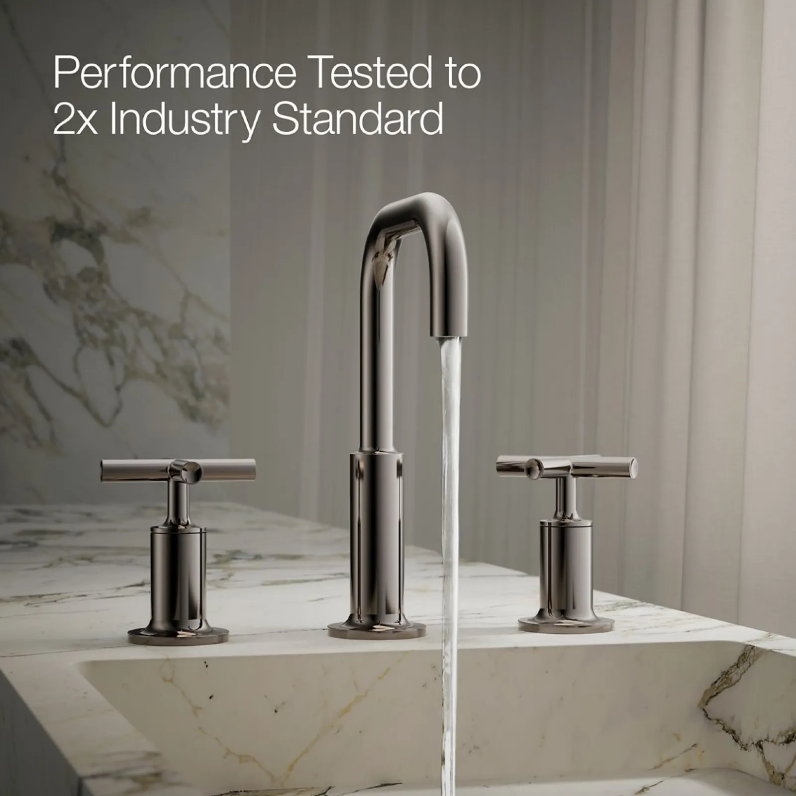 Widespread bathroom sink faucet with Cross handles, 1.2 gpm^Kohler Clearance