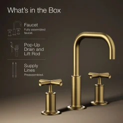 Widespread bathroom sink faucet with Cross handles, 1.2 gpm^Kohler Clearance